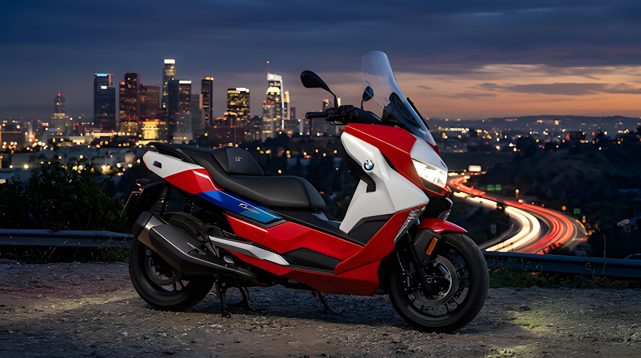 BMW C 400 GT Gran Turismo Tri-Color Studio Side Profile